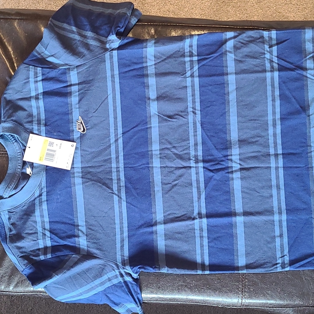 Blue Striped Nike Shorts